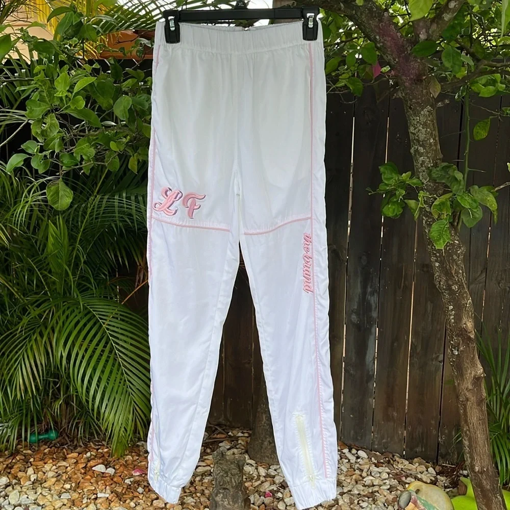 LF THE BRAND White Track Pants size small